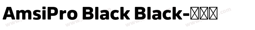 AmsiPro Black Black字体转换